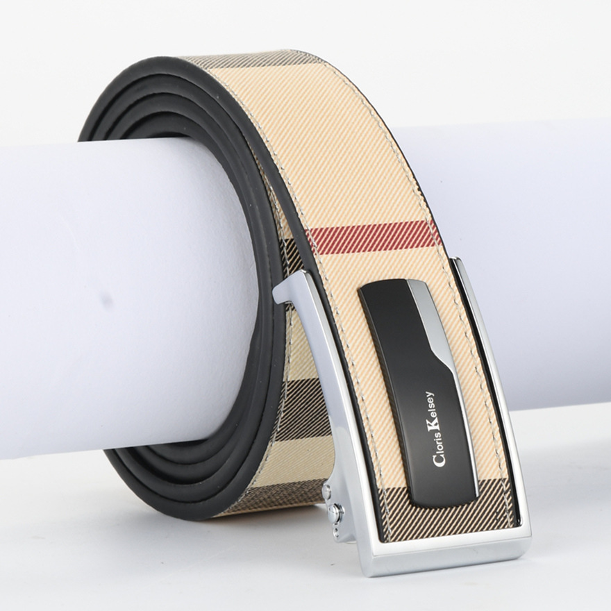New Male Belt Cowskin Genuine Leather Belt for Men Automatic Buckle Belt Strap For Jeans, Photo color
New Male Belt Cowskin Genuine Leather Belt for Men Automatic Buckle Belt Strap For Jeans, Photo color
