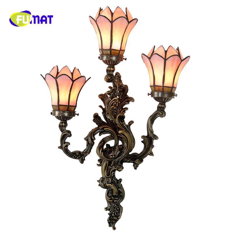 FUMAT American Retro Cafe Restaurant Corridor Aisle Porch Lights Flower Tiffany Balcony Double head Three heads Copper Wall Lamp
FUMAT American Retro Cafe Restaurant Corridor Aisle Porch Lights Flower Tiffany Balcony Double head Three heads Copper Wall Lamp