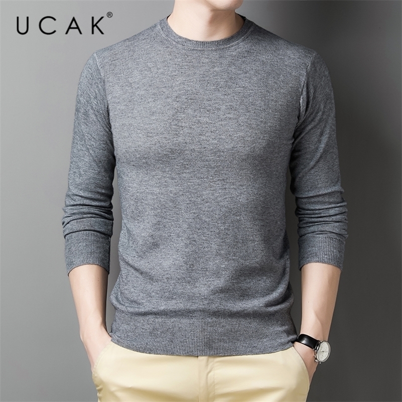UCAK Brand Solid Color Cotton Sweaters Men Clothing Autumn Winter Fashion Streetwear Sweater Pull Homme Casual Pullover U1124 201201, Black
UCAK Brand Solid Color Cotton Sweaters Men Clothing Autumn Winter Fashion Streetwear Sweater Pull Homme Casual Pullover U1124 201201, Black