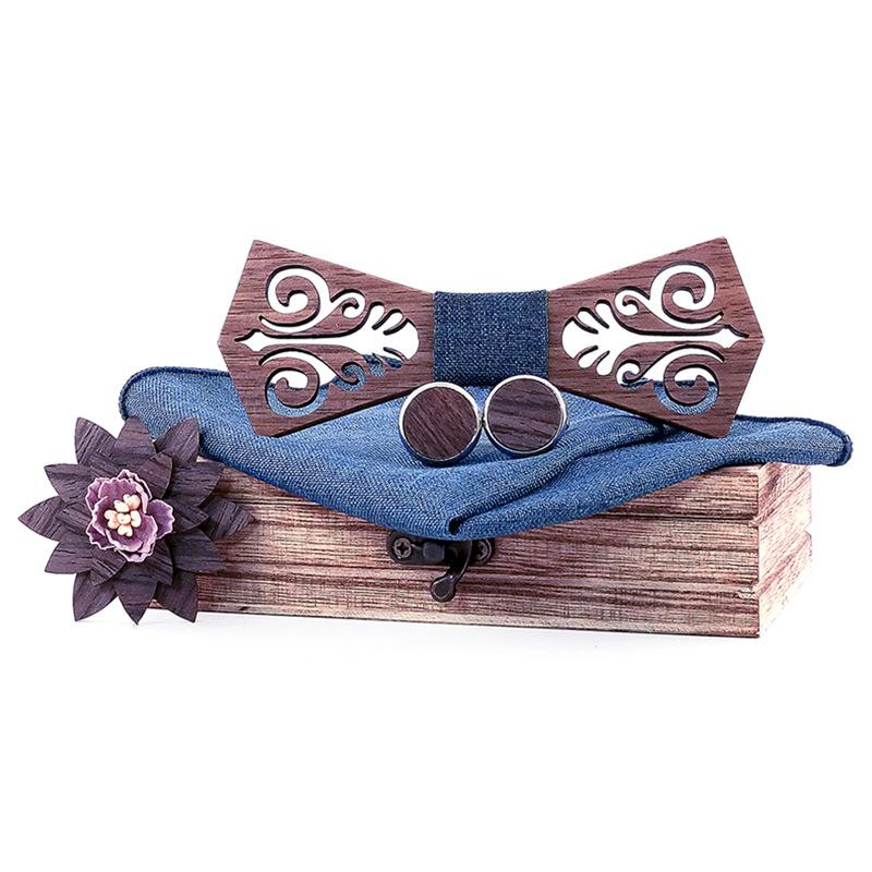 Bow Ties 3D Pocket Square Wooden Tie Set Handkerchief Cufflink Brooch For Men Wedding Neck Gift With Wood Box Party Gifts
Bow Ties 3D Pocket Square Wooden Tie Set Handkerchief Cufflink Brooch For Men Wedding Neck Gift With Wood Box Party Gifts
