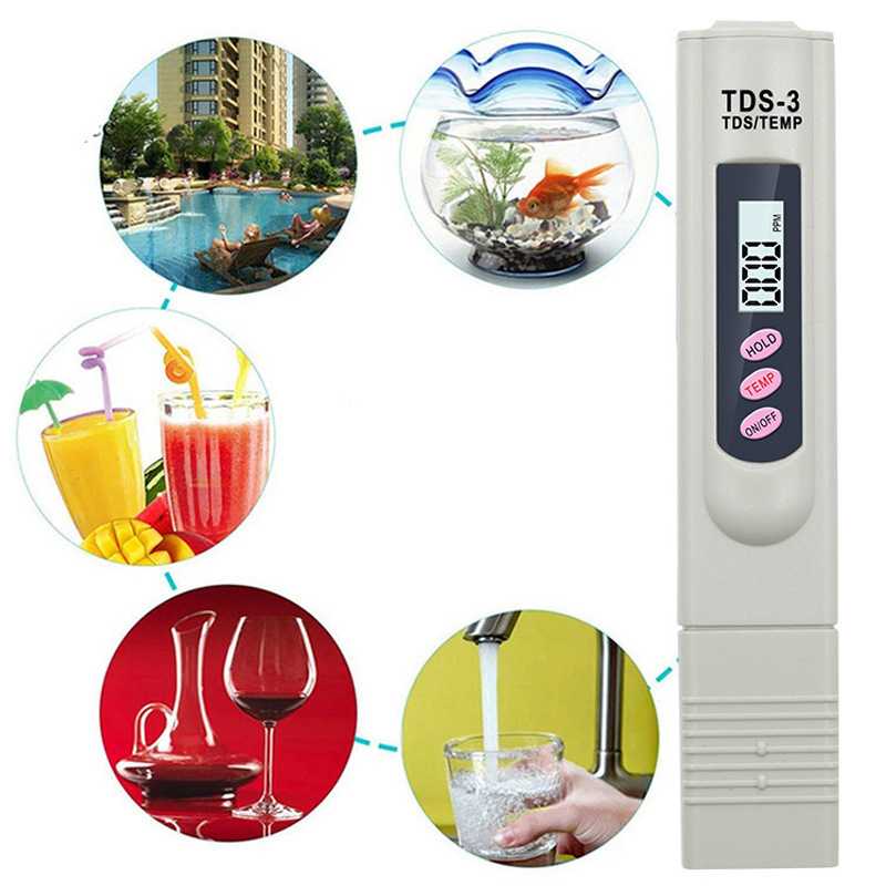 Digital TDS Meter Monitor TEMP PPM Tester Pen LCD Meters Stick Water Purity Monitors Mini Filter Hydroponic Testers TDS-3 - view 6