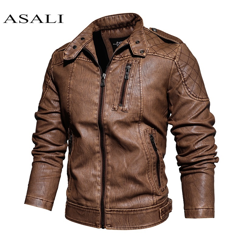 Men Leather Jacket Casual Motorcycle Pu Leather Jacket 2020 New Male Zipper Business jaqueta Pilot Coats Windproof homme Veste, Kh8899black
Men Leather Jacket Casual Motorcycle Pu Leather Jacket 2020 New Male Zipper Business jaqueta Pilot Coats Windproof homme Veste, Kh8899black