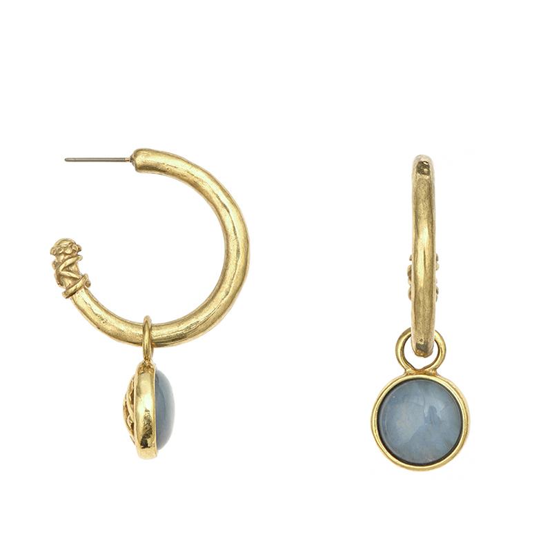 Hoop & Huggie Jaeeyin 2021 Trendy Vintage Blue Stone Pendant Removable Detachable C Shape Gold Color Hollow Double Sided Gift For Women Lady
Hoop & Huggie Jaeeyin 2021 Trendy Vintage Blue Stone Pendant Removable Detachable C Shape Gold Color Hollow Double Sided Gift For Women Lady