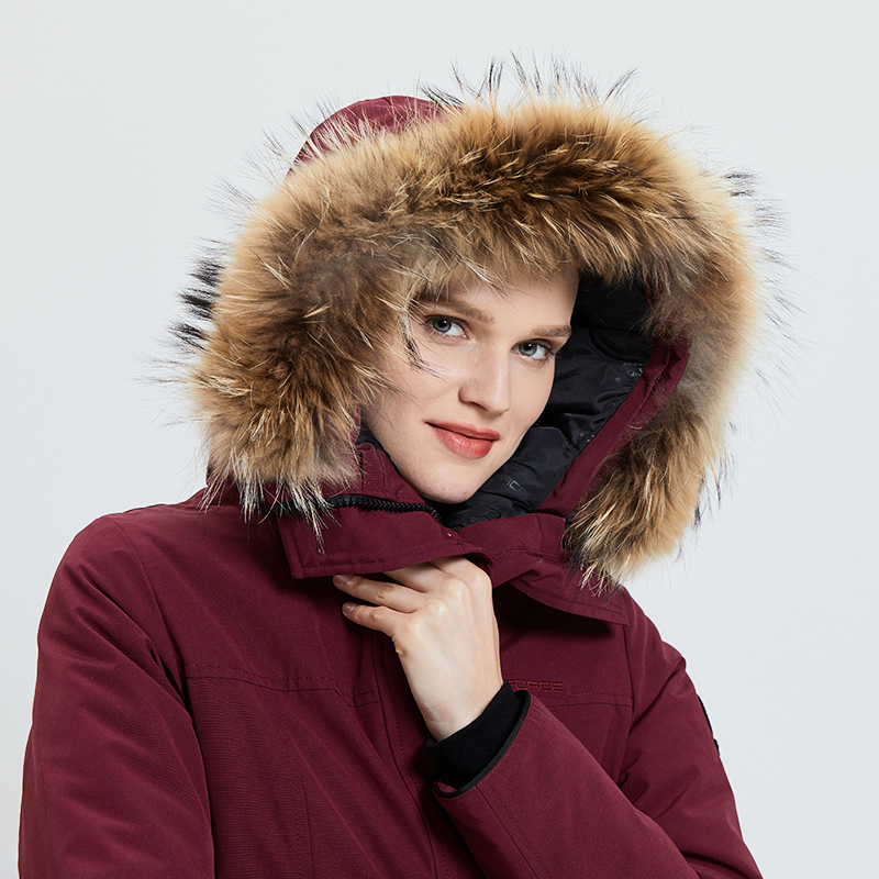 Tiger Force Thick Alaska Parka Women Winter Jacket with Real Fur Hood Waterproof Windproof Outdoors Padded Coat Snowjacket 201019