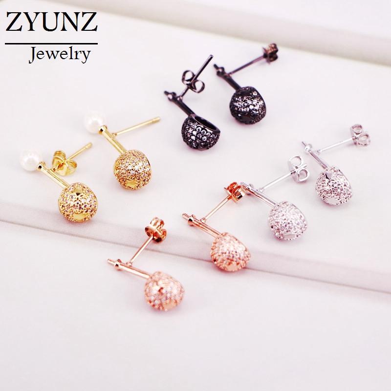 4 Pairs, Clear Zircon Pearl Shell Stud Earrings for Women Crystal Ball Earrings CZ Cubic Zirconia Jewelry1
4 Pairs, Clear Zircon Pearl Shell Stud Earrings for Women Crystal Ball Earrings CZ Cubic Zirconia Jewelry1