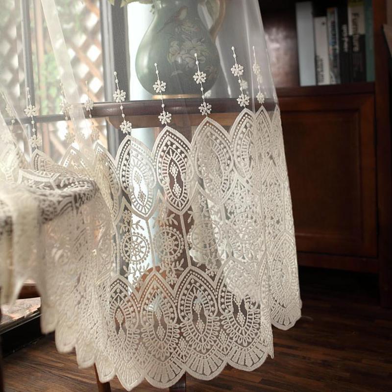 Europe Embroidered Lace Sheers Curtains for Living Room Window Treatment Luxury Tulle Bedroom Window Screen Drapes panels, Photo color
Europe Embroidered Lace Sheers Curtains for Living Room Window Treatment Luxury Tulle Bedroom Window Screen Drapes panels, Photo color