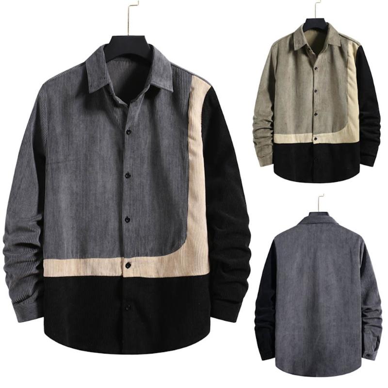 2021 NEW Shirts Mens Fashion Autumn stripe print Jacket Shirt Plus Size Corduroy Button Top Long Sleeve Casual Chemise Homme, Ag
2021 NEW Shirts Mens Fashion Autumn stripe print Jacket Shirt Plus Size Corduroy Button Top Long Sleeve Casual Chemise Homme, Ag