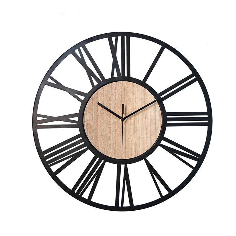 Modern Iron Wooden Wall Clock 16 Inch Roman Number Silent Wall Watch for Farmhouse Living Room Bedroom Home Decor
Modern Iron Wooden Wall Clock 16 Inch Roman Number Silent Wall Watch for Farmhouse Living Room Bedroom Home Decor