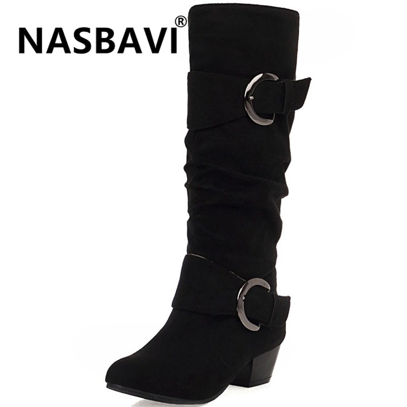 2020 New hot Women winter fashion boots superfine fiber folds buckle Solid color round head large size 43 women boots 4 color, Black
2020 New hot Women winter fashion boots superfine fiber folds buckle Solid color round head large size 43 women boots 4 color, Black