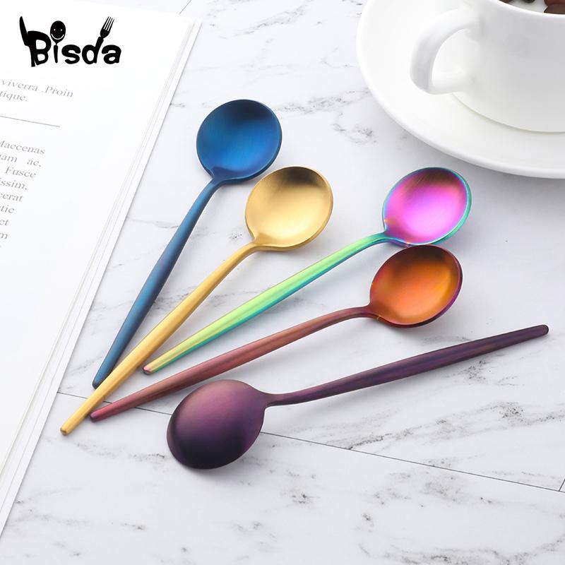 8Colors Coffee Spoons Stainless Steel Flatware for Dessert Ice Cream Snack Kitchen Seasoning Spoon Gift Party Utensils
8Colors Coffee Spoons Stainless Steel Flatware for Dessert Ice Cream Snack Kitchen Seasoning Spoon Gift Party Utensils