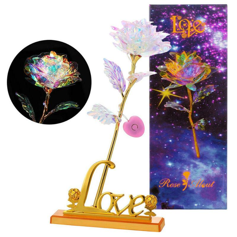 Wedding Fashion Gift With Base Valentine's Day Mother Artificial Girl Friend Home Decor LED Rose Flower Love Luminous Exquisite, As pic
Wedding Fashion Gift With Base Valentine's Day Mother Artificial Girl Friend Home Decor LED Rose Flower Love Luminous Exquisite, As pic