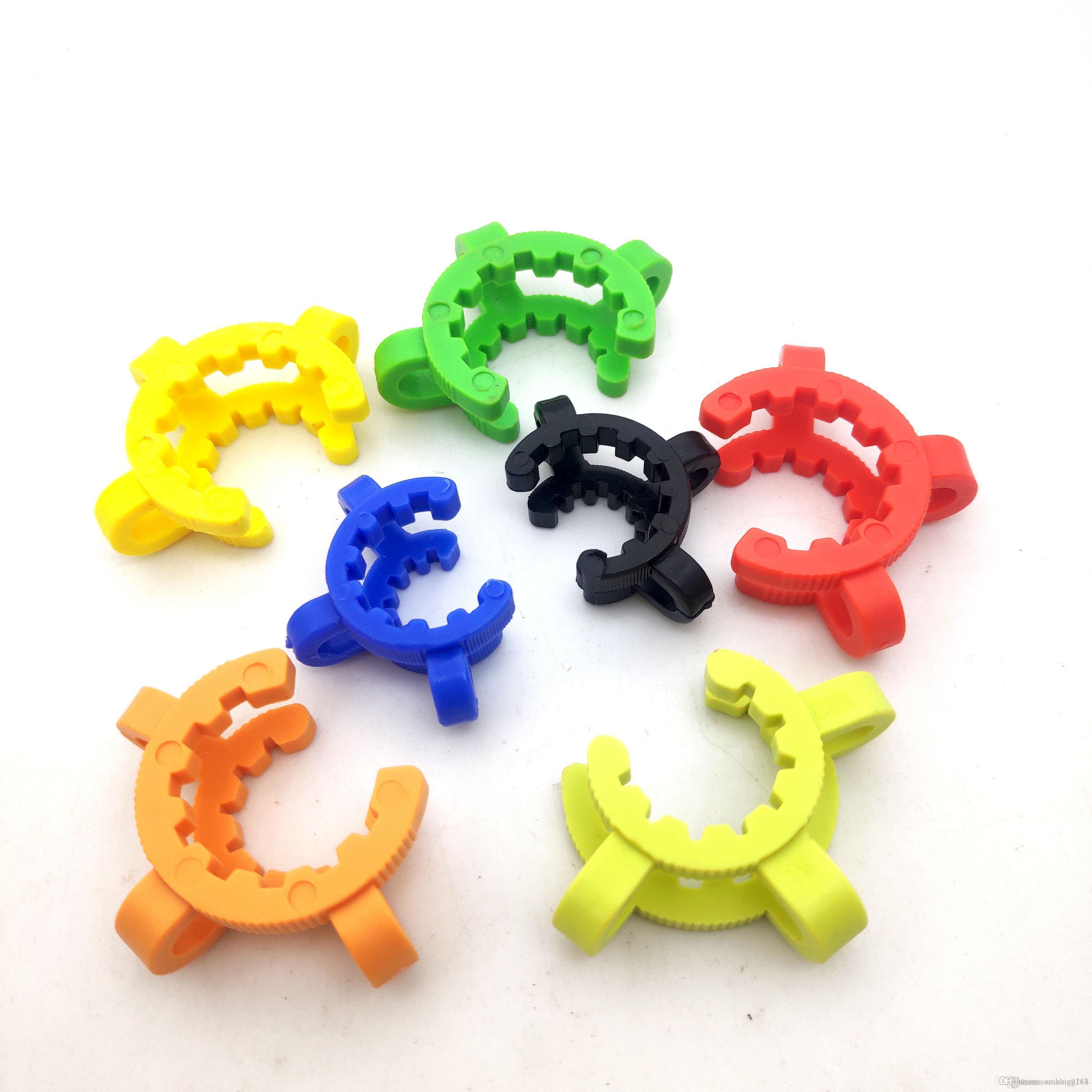 10mm 14mm 18mm Plastic Keck Clip for Glass Bong Adapter Downstem Water Pipes Manufacturer Laboratory Lab Clamp Colorful Clips Connect
10mm 14mm 18mm Plastic Keck Clip for Glass Bong Adapter Downstem Water Pipes Manufacturer Laboratory Lab Clamp Colorful Clips Connect