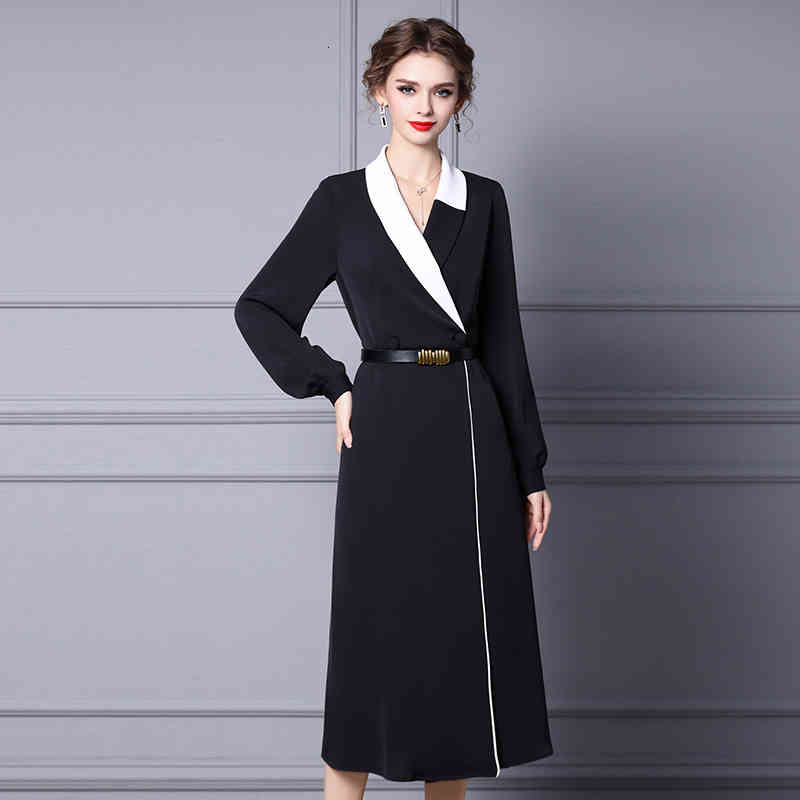 Casual Dresses Zhili coat with dress in autumn and winter elegant temperament goddess long thin A-shaped skirt L5TA, Black
Casual Dresses Zhili coat with dress in autumn and winter elegant temperament goddess long thin A-shaped skirt L5TA, Black