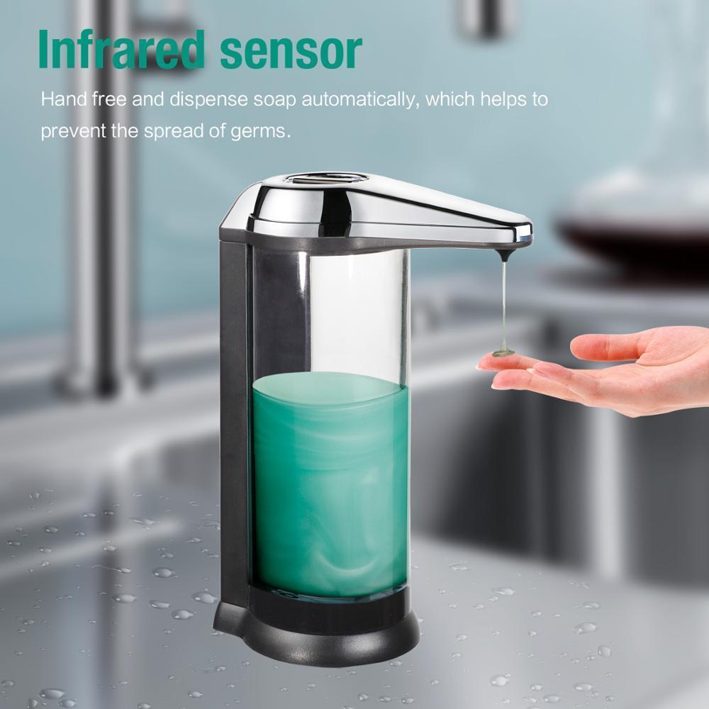 Automatic Touchless Dispenser, Wall-Mounted Smart Pump for Kitchen and Bathroom, Multifunctional Liquid Soap Dispenser (Y200407)