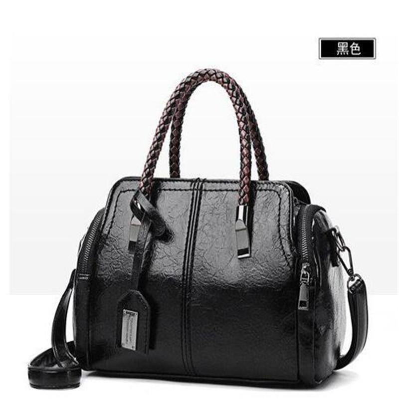New Luxury Women Handbag Patchwork Oil Wax Leather Women's Bag Large Capacity Shoulder Bag Brand Famous Tote, Black
New Luxury Women Handbag Patchwork Oil Wax Leather Women's Bag Large Capacity Shoulder Bag Brand Famous Tote, Black
