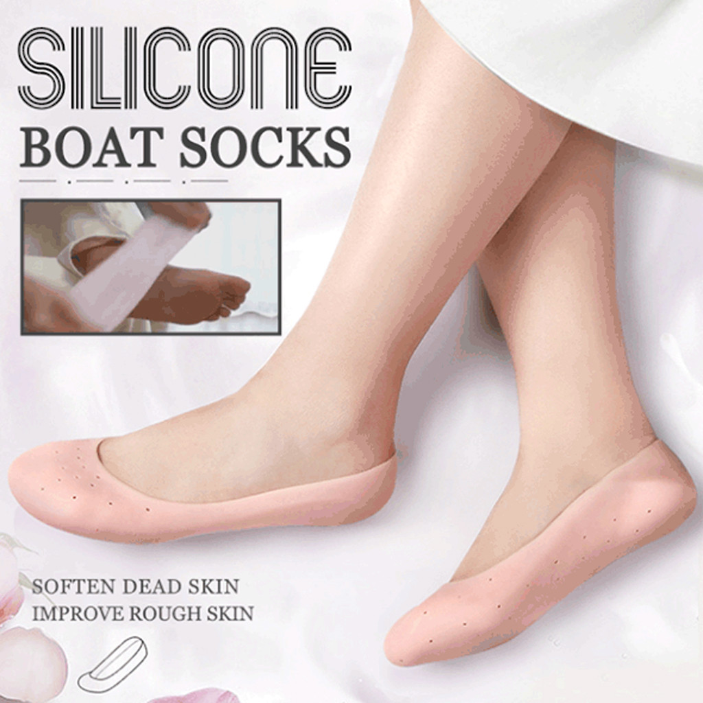 1Pair Elastic Silicone Heel Gel Socks Foot Cracked Repair Dry Crack Healing Chapped Foot Socks Skin Care Heel Protection, Beige
1Pair Elastic Silicone Heel Gel Socks Foot Cracked Repair Dry Crack Healing Chapped Foot Socks Skin Care Heel Protection, Beige