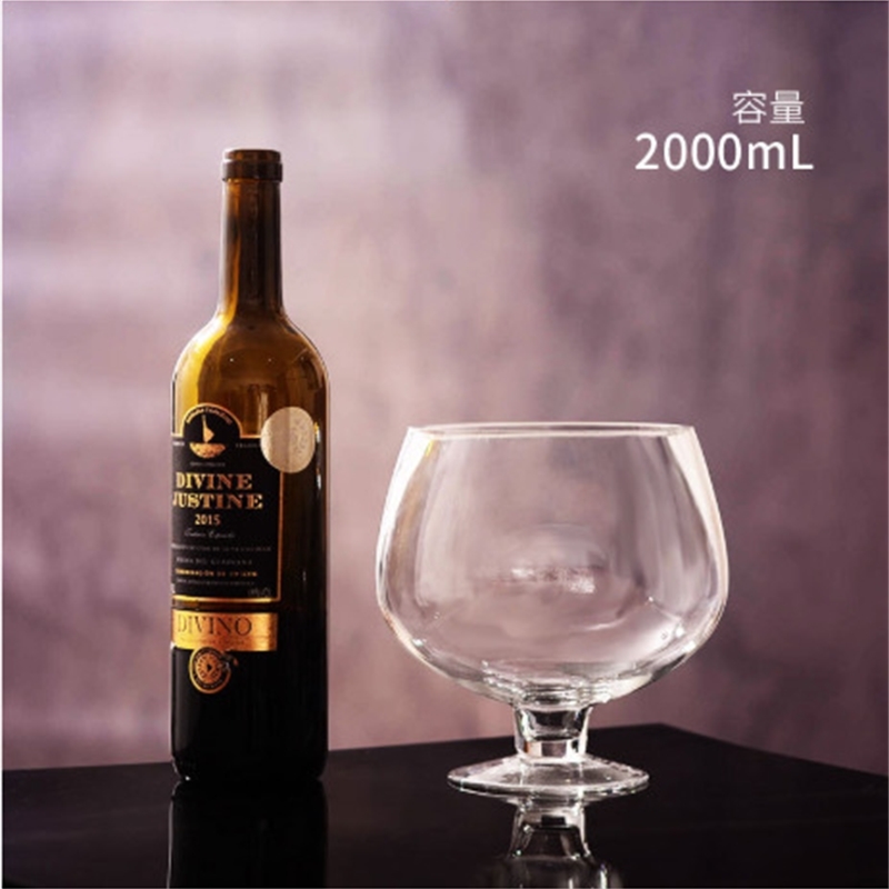JM 2000ml 4000ml party funny wine glass cocktail cup crystal es whiskey beer LJ200821