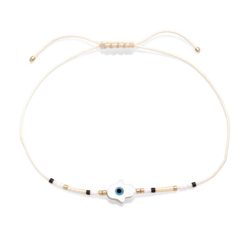 Boho Miyuki White Shells Blue Fatima of Hand Evil Eye Lucky Charm Bracelet Women Men Stainless Steel Beads Blue Eye Jewelry Her
Boho Miyuki White Shells Blue Fatima of Hand Evil Eye Lucky Charm Bracelet Women Men Stainless Steel Beads Blue Eye Jewelry Her