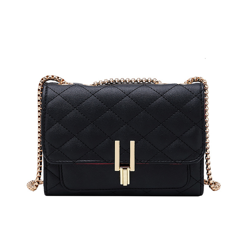 Handbag 2021 Women's Bag Trend Lingge Chain Small Square Single Shoulder Messenger Pu 053