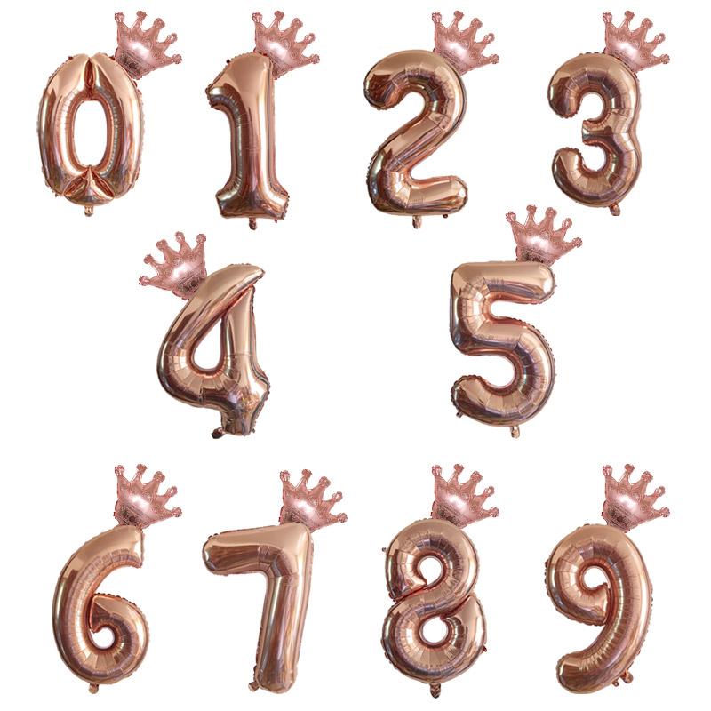 2PCS/lot 32inch Number Foil Balloons Digit air Ballon Kids Birthday Party wild one Decorations Figure 30 ans decoracao coroa
2PCS/lot 32inch Number Foil Balloons Digit air Ballon Kids Birthday Party wild one Decorations Figure 30 ans decoracao coroa