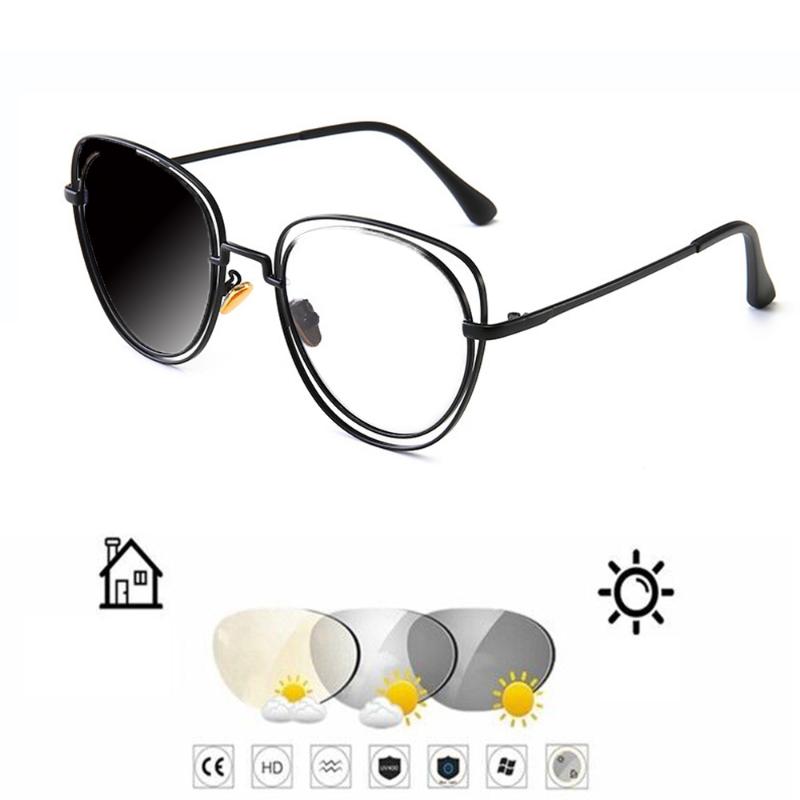 Retro Round Hollow Double Frame Black Photochromic Grey Reading Glasses +0.75 +1 +1.25 +1.5 +1.75 +2 +2.25 +2.5 +2.75 To +4
Retro Round Hollow Double Frame Black Photochromic Grey Reading Glasses +0.75 +1 +1.25 +1.5 +1.75 +2 +2.25 +2.5 +2.75 To +4