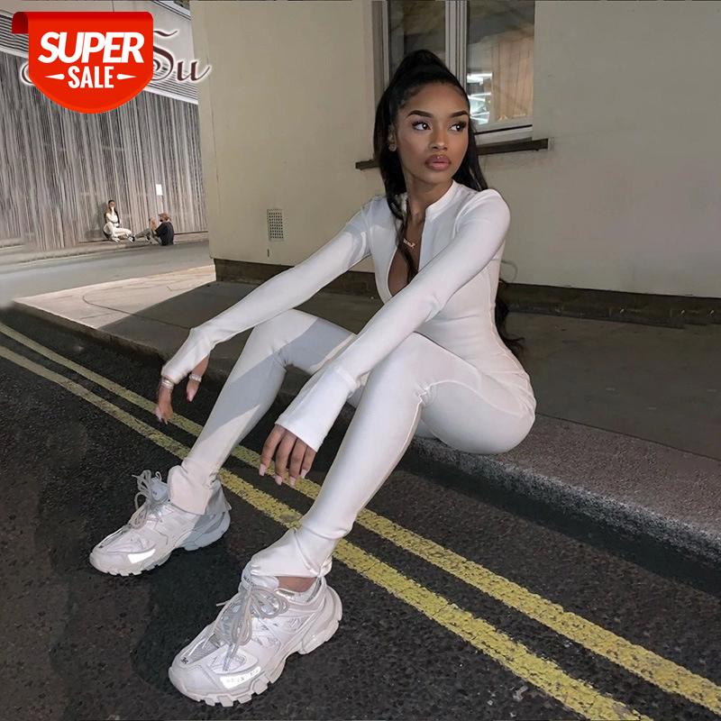 ArtSu Casual Fitness Sporty Rompers Womens Jumpsuits Workout Zipper Activewear Long Sleeve Skinny Solid Jumpsuits ASJU20696 #y20W, Black;white
ArtSu Casual Fitness Sporty Rompers Womens Jumpsuits Workout Zipper Activewear Long Sleeve Skinny Solid Jumpsuits ASJU20696 #y20W, Black;white
