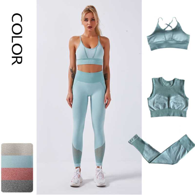 3pcs Seamless Yoga Set Women Fitness Set Gym Clothing Quick dry High Waist Sport Leggings +Sport Bra Top Workout Sportwear, 2pcs red
3pcs Seamless Yoga Set Women Fitness Set Gym Clothing Quick dry High Waist Sport Leggings +Sport Bra Top Workout Sportwear, 2pcs red