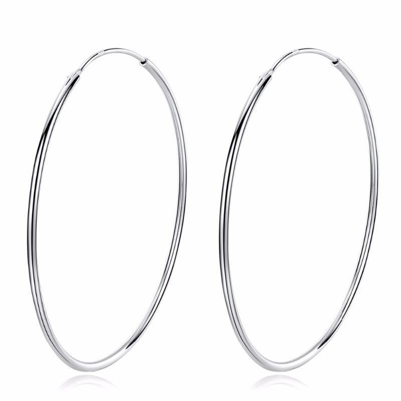 Fashion Hoop Earrings For Lady 2021 New Arrival 100% 925 Sterling Silver Earrings For Wedding Party Jewelry