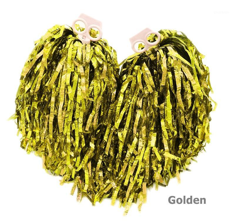 2pcs Cheerleading Pom Poms for Football Basketball Match Cheerleading pompoms cheerleader metallic pompom Golden1
2pcs Cheerleading Pom Poms for Football Basketball Match Cheerleading pompoms cheerleader metallic pompom Golden1