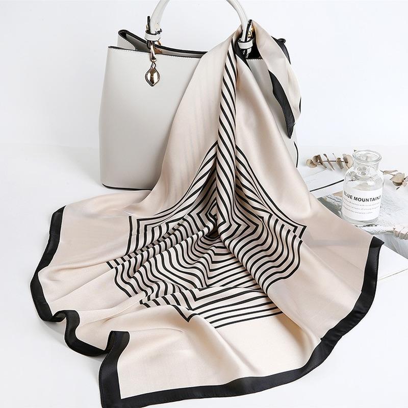 Silk Satin Head Scarf for Women Brand Scarf Plaid Print Kerchief Neck Scarfs 70cm Square Shawls and Wrpas Scarves Bandana
Silk Satin Head Scarf for Women Brand Scarf Plaid Print Kerchief Neck Scarfs 70cm Square Shawls and Wrpas Scarves Bandana