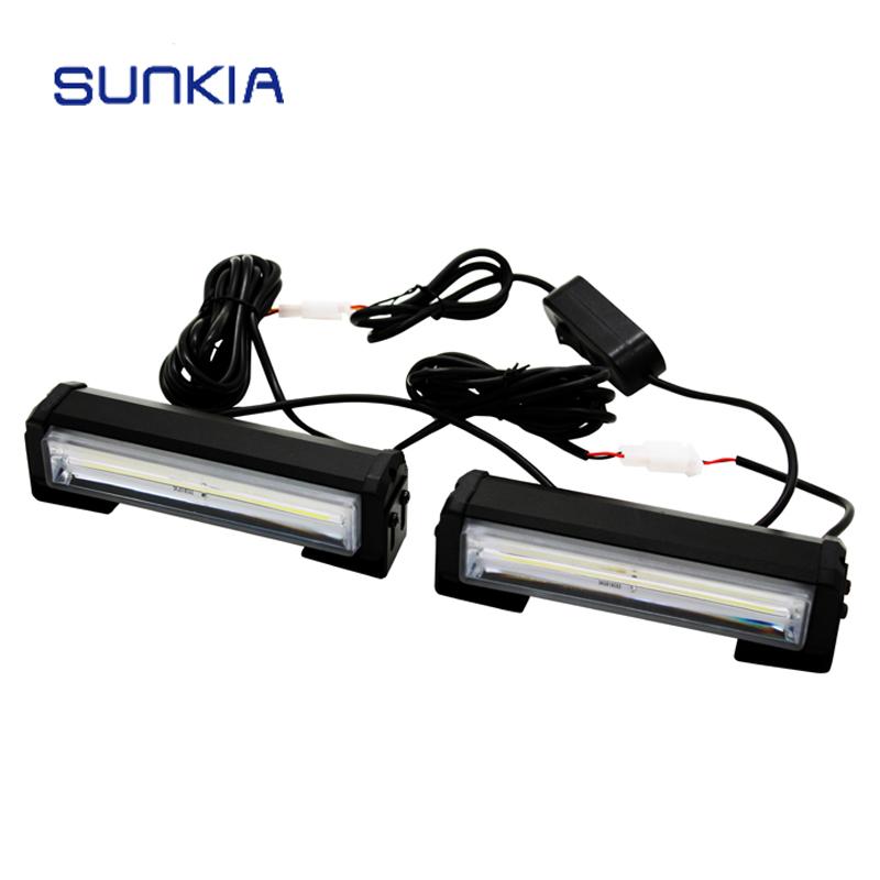 SUNKIA 2Pcs/Set 32W High Bright Car COB Warning Light Car Styling Emergency Strobe Light Bar Auto Flash White, As pic
SUNKIA 2Pcs/Set 32W High Bright Car COB Warning Light Car Styling Emergency Strobe Light Bar Auto Flash White, As pic