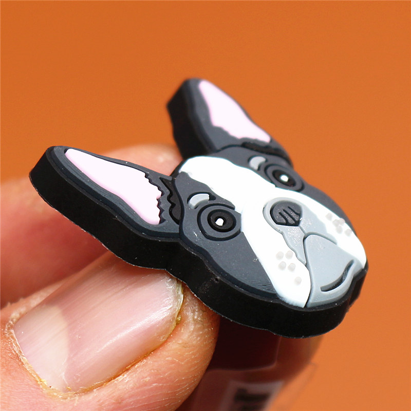 Animal style Shoe Charms Accessories Cute Bulldog Garden Shoe Decoration Kid's X-mas Gifts