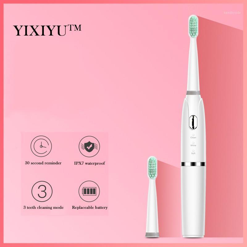 YIXIYU vibration massage toothbrush with 2 brush heads 3 cleaning mode smart timing battery powered health dental care1
YIXIYU vibration massage toothbrush with 2 brush heads 3 cleaning mode smart timing battery powered health dental care1