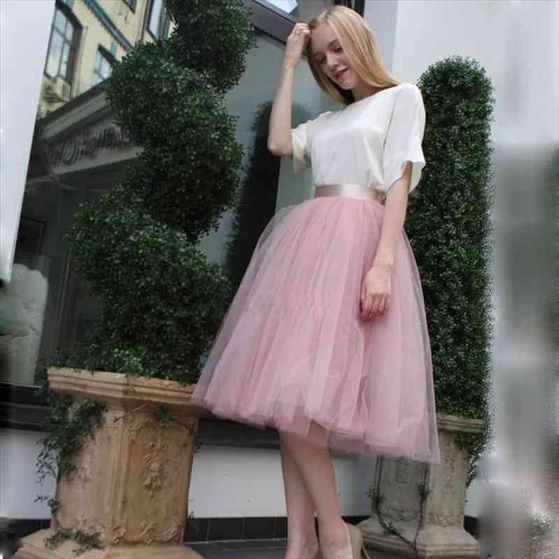 Underskirt 7 Layered Tulle Skirts Womens Summer High Waist Swing Dolly Ball Gown Mesh Tutu Midi Skirt Faldas Saias, Black
Underskirt 7 Layered Tulle Skirts Womens Summer High Waist Swing Dolly Ball Gown Mesh Tutu Midi Skirt Faldas Saias, Black