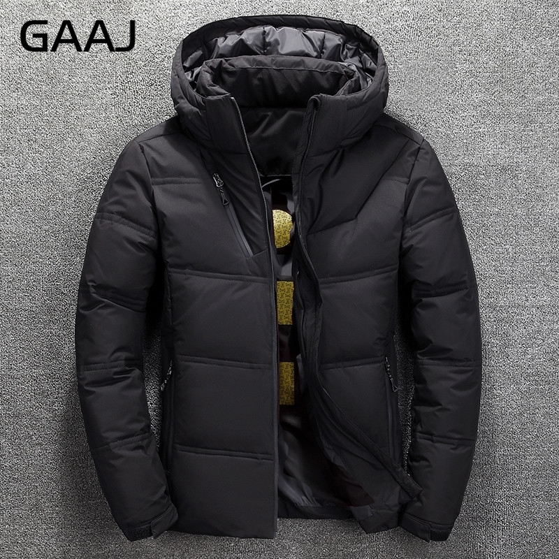 Drop Shipping Winter Warm Men Down Jacket Coat Casual Autumn Puffer Thick Hat White Duck Parka Mens Zip Jackets Hoody Anorak Man 201201