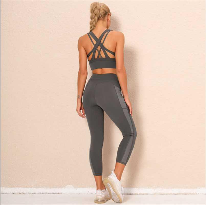 Ladies Sexy Beauty Back Bra Set Yoga Wear Pocket Sports Running Fitness Pants DS1241, Grey bra set
Ladies Sexy Beauty Back Bra Set Yoga Wear Pocket Sports Running Fitness Pants DS1241, Grey bra set