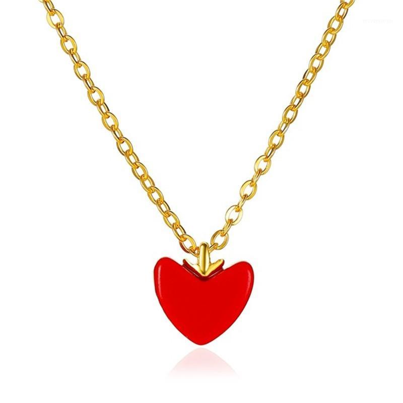 Korea Trendy Simple Sweet Gold Color Red Love Heart Pendant Necklace For Women Girl Clavicle Chain Choker Collar Jewellery Gift1
Korea Trendy Simple Sweet Gold Color Red Love Heart Pendant Necklace For Women Girl Clavicle Chain Choker Collar Jewellery Gift1