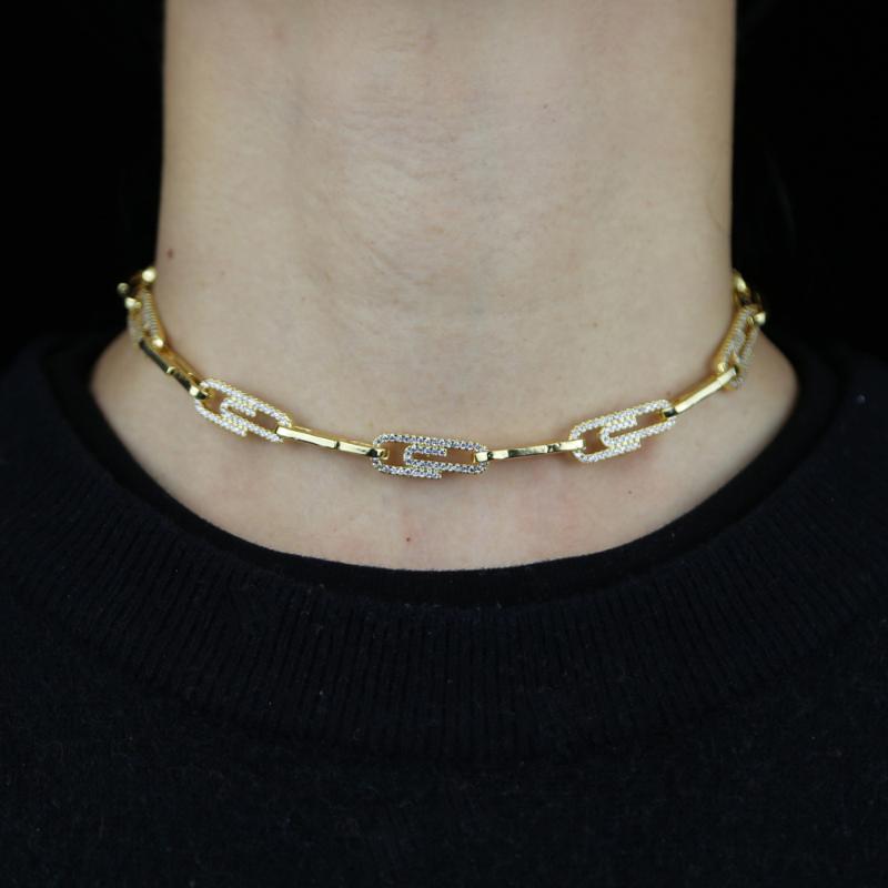 2021 New Punk Paper Clip Collar Choker Necklace Gothic Girls Fashion Hip Hop Colliers For Women Safty Pin Chain Necklace Jewelry
2021 New Punk Paper Clip Collar Choker Necklace Gothic Girls Fashion Hip Hop Colliers For Women Safty Pin Chain Necklace Jewelry