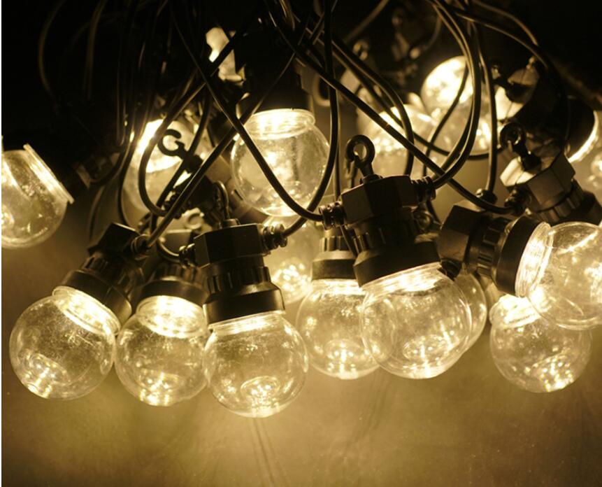 IP65 LED Globe G50 Multicolor Bulb String Connectable Outdoor Colorful String Lights Wedding Christmas Party Decor Fairy Garland