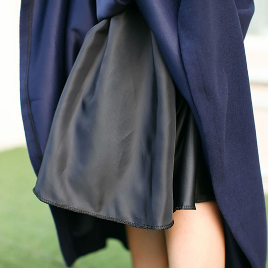 High Waist Woolen Skirts Womens Winter Fashion Streewear Wool Long Pleated Skirt With Belt Casual Ladies Saia Longa Black T200301