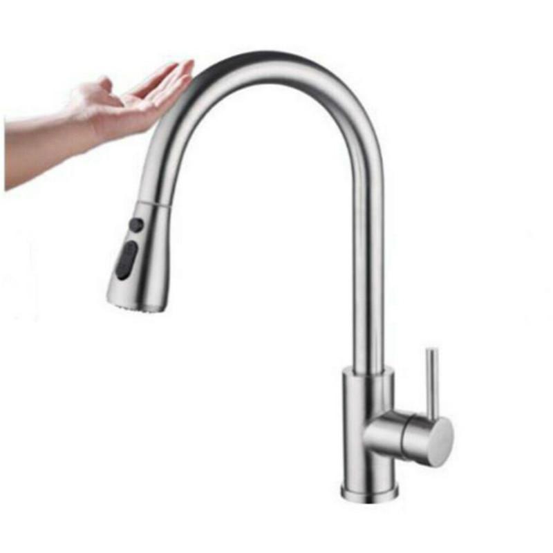 Kitchen Faucet With Touch Sensor Stainless Steel Smart Sensor Faucet 360 Degree Rotating Three Water Outlet Modes
Kitchen Faucet With Touch Sensor Stainless Steel Smart Sensor Faucet 360 Degree Rotating Three Water Outlet Modes