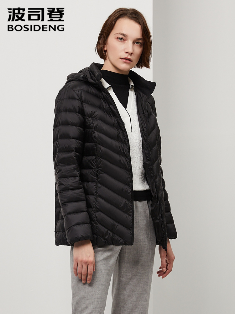 BOSIDENG new winter duck down jacket women hooded duck down coat midlong high quality waterproof B90131022B 201019