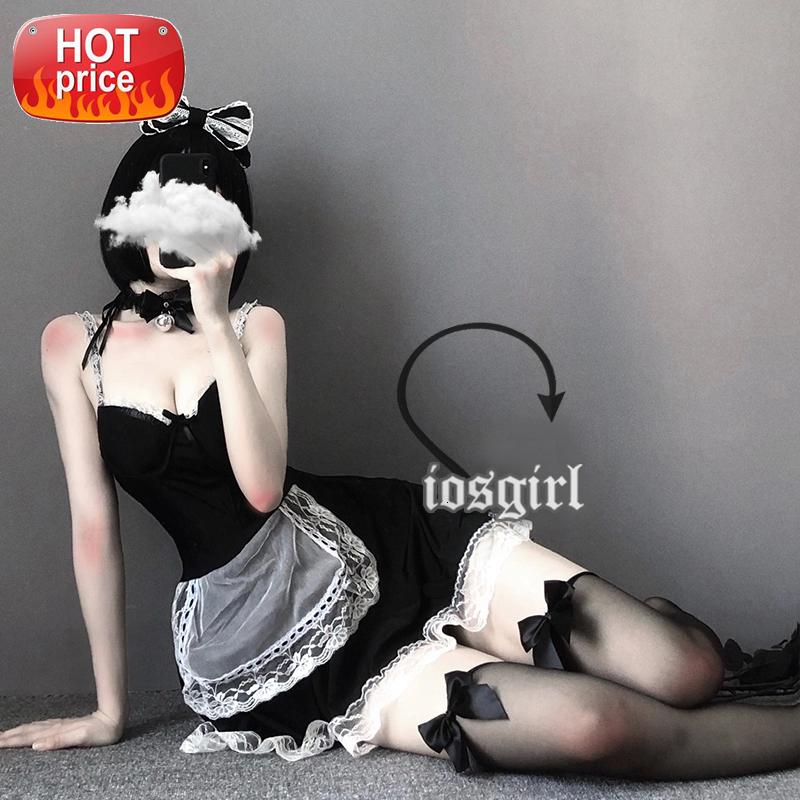 Servant Cosplay Maid Lace Underwear Set Camisole Skirt Lolita Costume Babydoll Dress Uniform Erotic Cute Live Show Sexy Lingerie #R12Q, Black;white
Servant Cosplay Maid Lace Underwear Set Camisole Skirt Lolita Costume Babydoll Dress Uniform Erotic Cute Live Show Sexy Lingerie #R12Q, Black;white