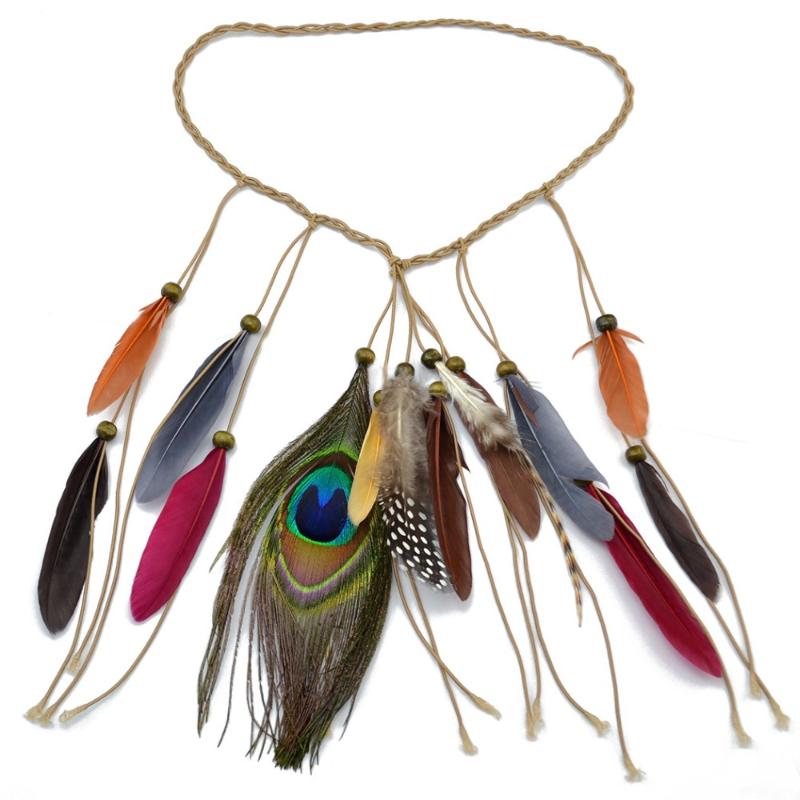 European India style Handmade Wood Bead Headpiece Fashion feather Long Tassel Headband Hair Accessory Women Gypsy Tribal Jewelry
European India style Handmade Wood Bead Headpiece Fashion feather Long Tassel Headband Hair Accessory Women Gypsy Tribal Jewelry