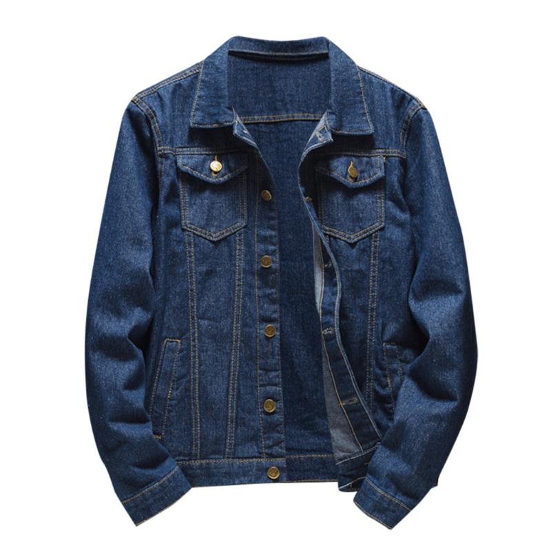 Denim Jacket Men Autumn Winter Casual Long Sleeve Turn-down Collar Solid Denim Jacket Coat Jaqueta Jeans, Blue
Denim Jacket Men Autumn Winter Casual Long Sleeve Turn-down Collar Solid Denim Jacket Coat Jaqueta Jeans, Blue