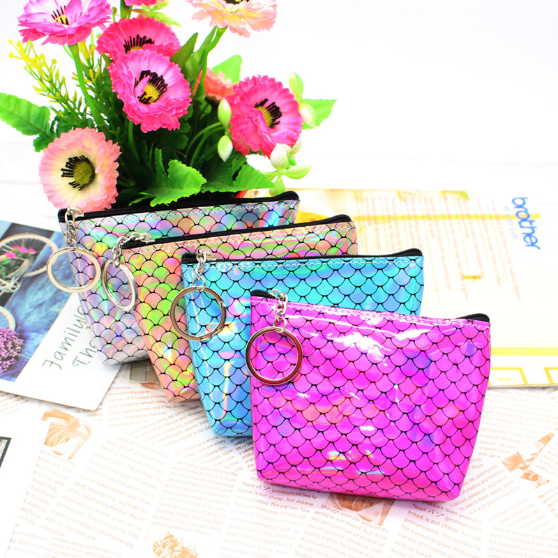 New Fish Scale Zipper Coin Purse Clutch Bag Creative Student Short Card Holder Mermaid Laser PU Purse, Please leave a message
New Fish Scale Zipper Coin Purse Clutch Bag Creative Student Short Card Holder Mermaid Laser PU Purse, Please leave a message