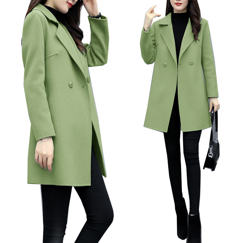 2021 New Women's Jacket Mid of Elegant Fashion Ladies Mixed Wool Coats Outerwear Autumn Big Coat 4xl Size ZHJJ, Gray blue
2021 New Women's Jacket Mid of Elegant Fashion Ladies Mixed Wool Coats Outerwear Autumn Big Coat 4xl Size ZHJJ, Gray blue