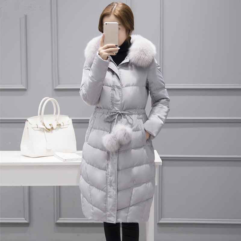 2021 New Skin Female Fox Collar Winter Jacket White Duck Down Jackets Padded Parka Warm Coat Mujer Wxf512 1ybs, Artificial grey fur
2021 New Skin Female Fox Collar Winter Jacket White Duck Down Jackets Padded Parka Warm Coat Mujer Wxf512 1ybs, Artificial grey fur