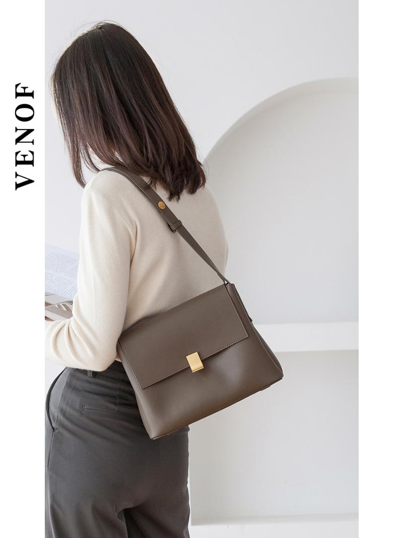 VENOF 2021 Fashion Women Shoulder Bag Leather Vintage Female Satchel Bags Ladies Messenger Bags Luxury Crossbody For Women, Coffee
VENOF 2021 Fashion Women Shoulder Bag Leather Vintage Female Satchel Bags Ladies Messenger Bags Luxury Crossbody For Women, Coffee