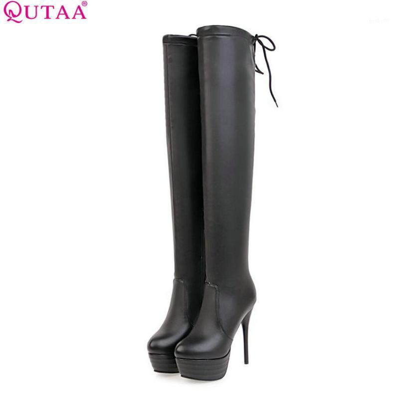 QUTAA 2020 Thin High Heel Women Over The Knee High Boots Platform Zipper Pu Leather Sexy All Match Women Boots Size 34-431, Black
QUTAA 2020 Thin High Heel Women Over The Knee High Boots Platform Zipper Pu Leather Sexy All Match Women Boots Size 34-431, Black